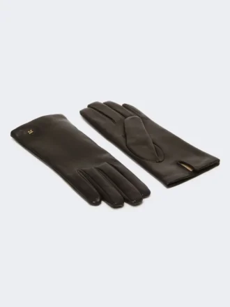 Guantes de piel napa, negros