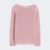 Jersey básico de hilo de lino, rosa antiguo