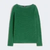 Jersey básico de hilo de lino, verde Jersey básico de hilo de lino, verde