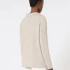 Jersey de cachemira acanalado, beige Jersey de cachemira acanalado, beige