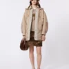 Abrigo acolchado de lana y nailon reversible, color camel Abrigo acolchado de lana y nailon reversible, color camel