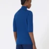 Jersey de cuello alto de lana de punto jersey, azul china Jersey de cuello alto de lana de punto jersey, azul china