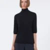 Jersey de cuello alto de punto jersey de lana, azul ultramar Jersey de cuello alto de punto jersey de lana, azul ultramar