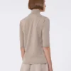 Jersey de cuello alto de punto jersey de lana, marrón Jersey de cuello alto de punto jersey de lana, marrón