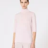 Jersey de cuello alto de punto jersey de lana, rosa Jersey de cuello alto de punto jersey de lana, rosa