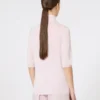 Jersey de cuello alto de punto jersey de lana, rosa Jersey de cuello alto de punto jersey de lana, rosa