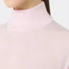 Jersey de cuello alto de punto jersey de lana, rosa Jersey de cuello alto de punto jersey de lana, rosa
