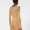 Jersey de cuello en V de lana y cachemira, color camel Jersey de cuello en V de lana y cachemira, color camel