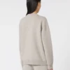 Jersey de cuello redondo de lana y cachemira, color beige Jersey de cuello redondo de lana y cachemira, color beige