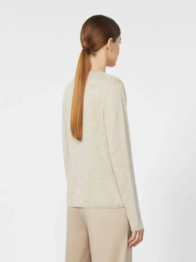 Jersey de hilo de cachemira, beige Jersey de hilo de cachemira, beige