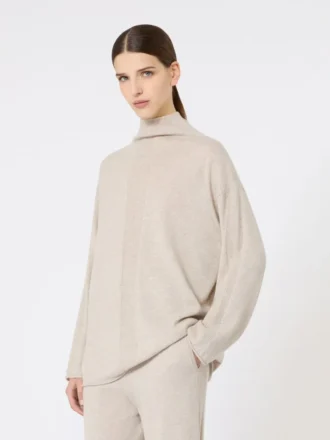 Jersey de hilo de cachemira, color beige