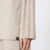 Jersey de hilo de cachemira, color beige Jersey de hilo de cachemira, color beige