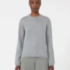 Jersey de hilo de cachemira, gris claro Jersey de hilo de cachemira, gris claro