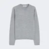 Jersey de hilo de cachemira, gris claro Jersey de hilo de cachemira, gris claro