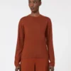Jersey de hilo de cachemira, terracota