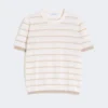 Jersey de hilo de cachemira y seda, color beige