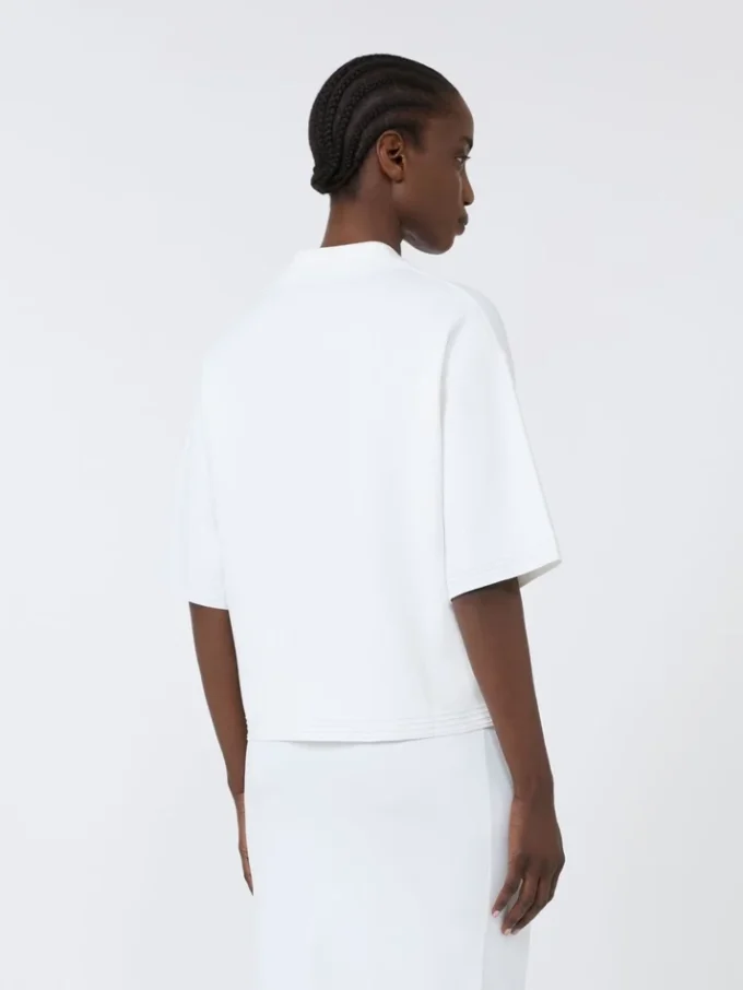 Jersey de hilo de crepé de viscosa, blanco óptico