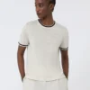 Jersey de hilo de lino puro, blanco Jersey de hilo de lino puro, blanco