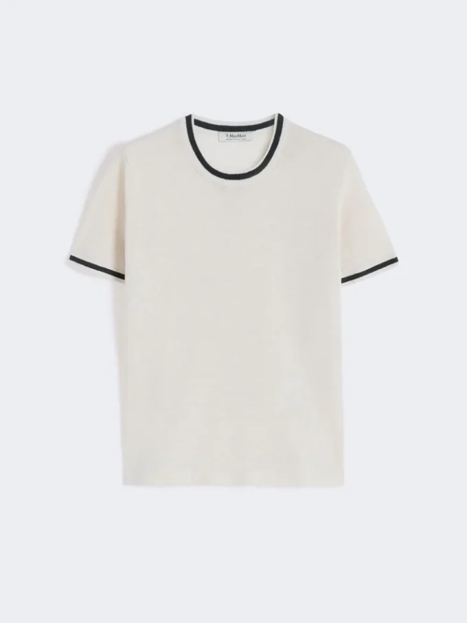 Jersey de hilo de lino puro, blanco Jersey de hilo de lino puro, blanco