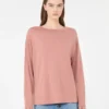 Jersey de hilo de seda y algodón, rosa