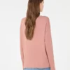 Jersey de hilo de seda y algodón, rosa