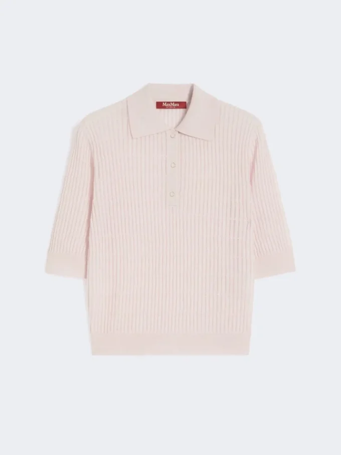 Jersey de hilo de seda y lana, rosa Jersey de hilo de seda y lana, rosa