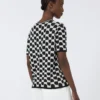 Jersey de jacquard de algodón y viscosa, negro Jersey de jacquard de algodón y viscosa, negro