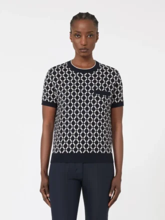 Jersey de jacquard de lana, azul ultramar Jersey de jacquard de lana, azul ultramar
