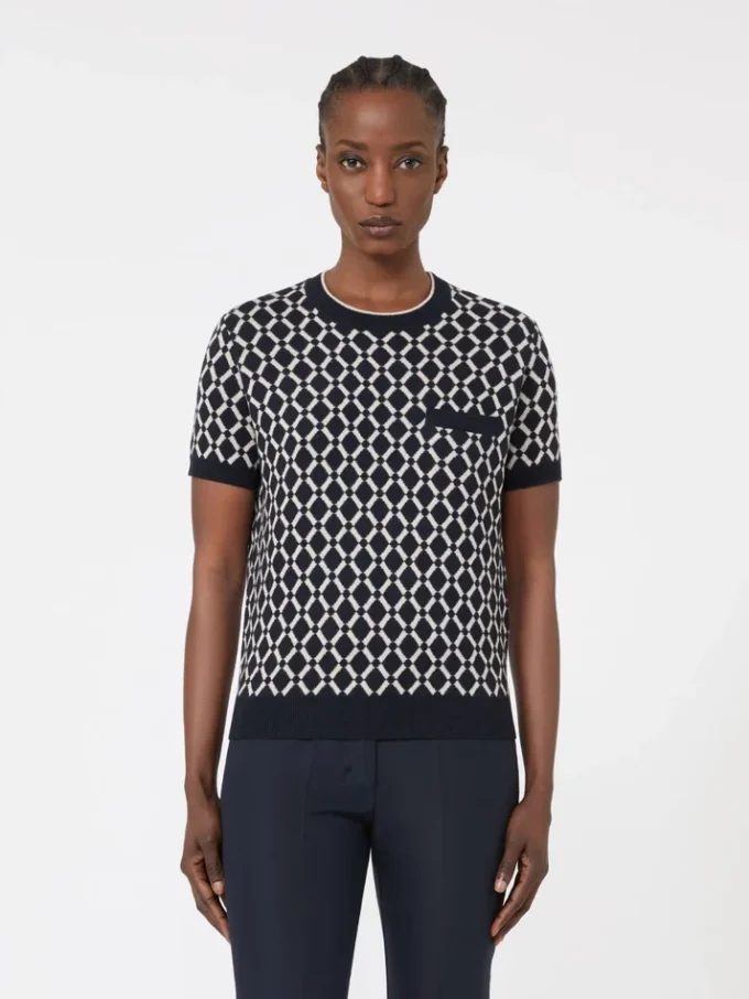 Jersey de jacquard de lana, azul ultramar Jersey de jacquard de lana, azul ultramar