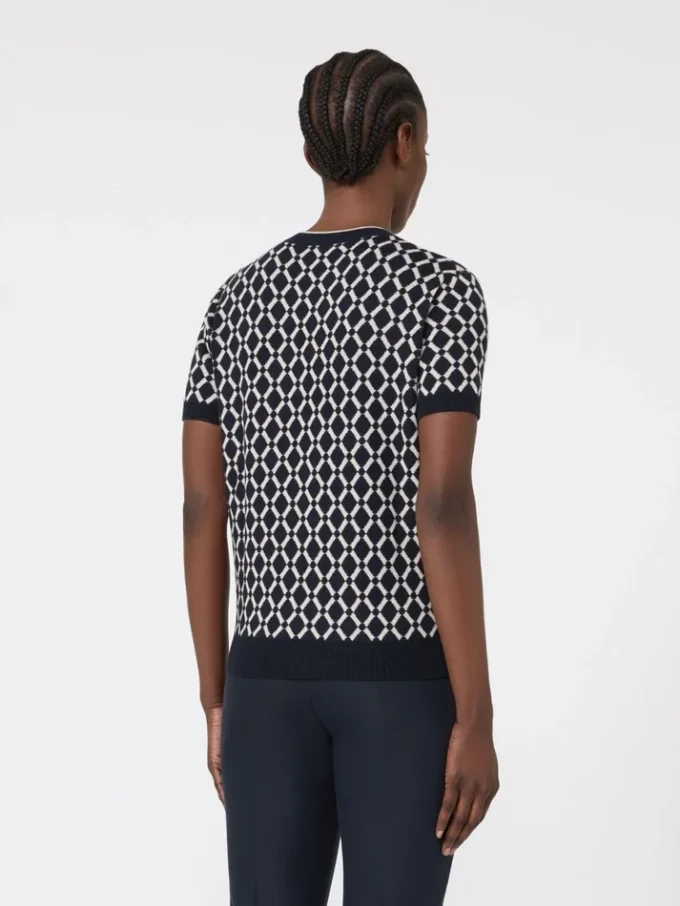 Jersey de jacquard de lana, azul ultramar Jersey de jacquard de lana, azul ultramar