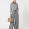 Jersey de lana, cachemira y lurex, gris claro Jersey de lana, cachemira y lurex, gris claro