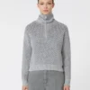 Jersey de lana, cachemira y lurex, gris claro Jersey de lana, cachemira y lurex, gris claro