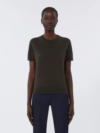 Jersey de lana suave, verde oscuro