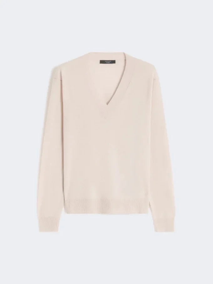 Jersey de lana y cachemira, beige Jersey de lana y cachemira, beige