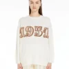 Jersey de lana y cachemira, blanco Jersey de lana y cachemira, blanco