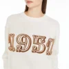 Jersey de lana y cachemira, blanco Jersey de lana y cachemira, blanco