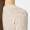 Jersey de lana y cachemira, color beige Jersey de lana y cachemira, color beige