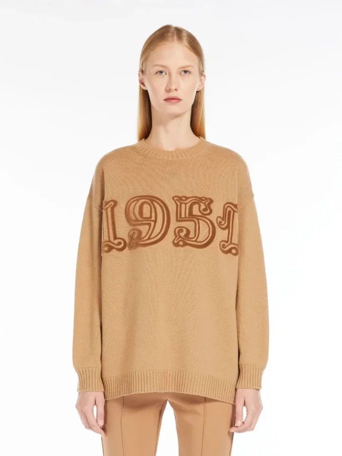 Jersey de lana y cachemira, color camel Jersey de lana y cachemira, color camel