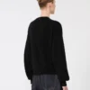 Jersey de lana y cachemira de corte holgado, negro Jersey de lana y cachemira de corte holgado, negro