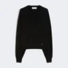 Jersey de lana y cachemira de corte holgado, negro Jersey de lana y cachemira de corte holgado, negro