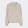 Jersey de lana y cachemira de corte recto, color beige Jersey de lana y cachemira de corte recto, color beige