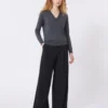 Jersey de lana y cachemira, gris oscuro Jersey de lana y cachemira, gris oscuro