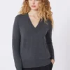 Jersey de lana y cachemira, gris oscuro Jersey de lana y cachemira, gris oscuro