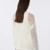 Jersey de malla de algodón, blanco óptico
