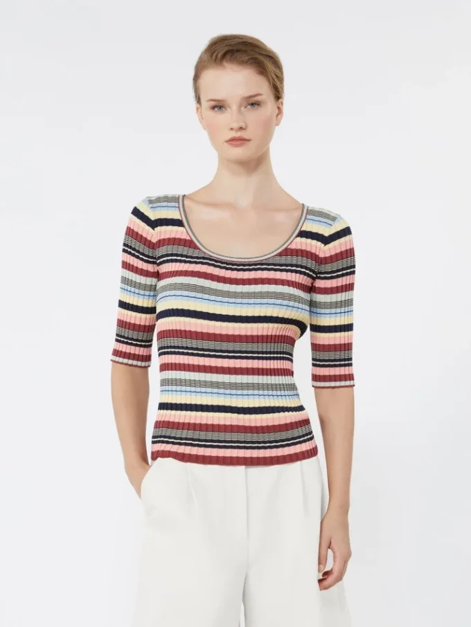Jersey de punto elástico de viscosa, multicolor Jersey de punto elástico de viscosa, multicolor
