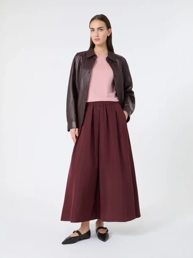 Jersey de seda y algodón, rosa