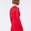 Jersey de viscosa con efecto trampantojo, rojo Jersey de viscosa con efecto trampantojo, rojo