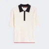 Jersey de viscosa elástica, blanco y azul Jersey de viscosa elástica, blanco y azul