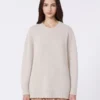 Jersey oversize de alpaca y algodón, color arena Jersey oversize de alpaca y algodón, color arena