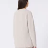 Jersey oversize de alpaca y algodón, color arena Jersey oversize de alpaca y algodón, color arena